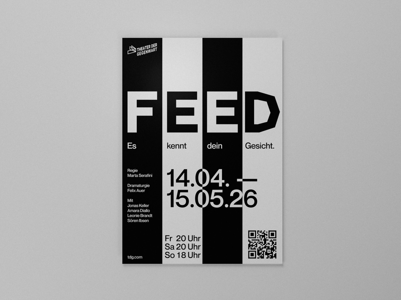 Theater der Gegenwart event poster for 